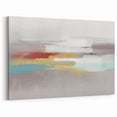 Colorful Horizon Abstract Art - Strokes and Lines Canvas Print