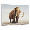 Realistic Mammoth Art - Majestic Prehistoric Canvas Print