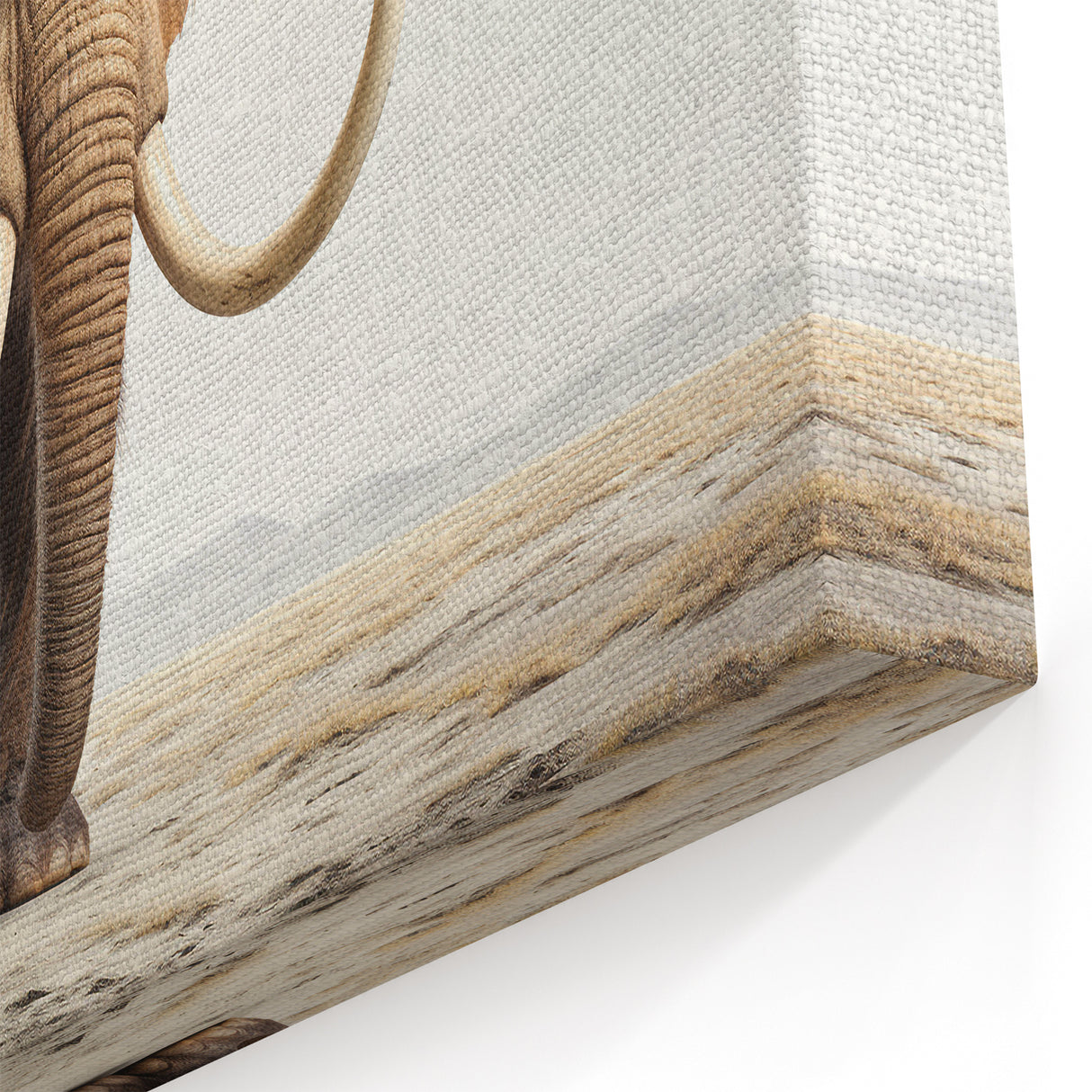 Realistic Mammoth Art - Majestic Prehistoric Canvas Print