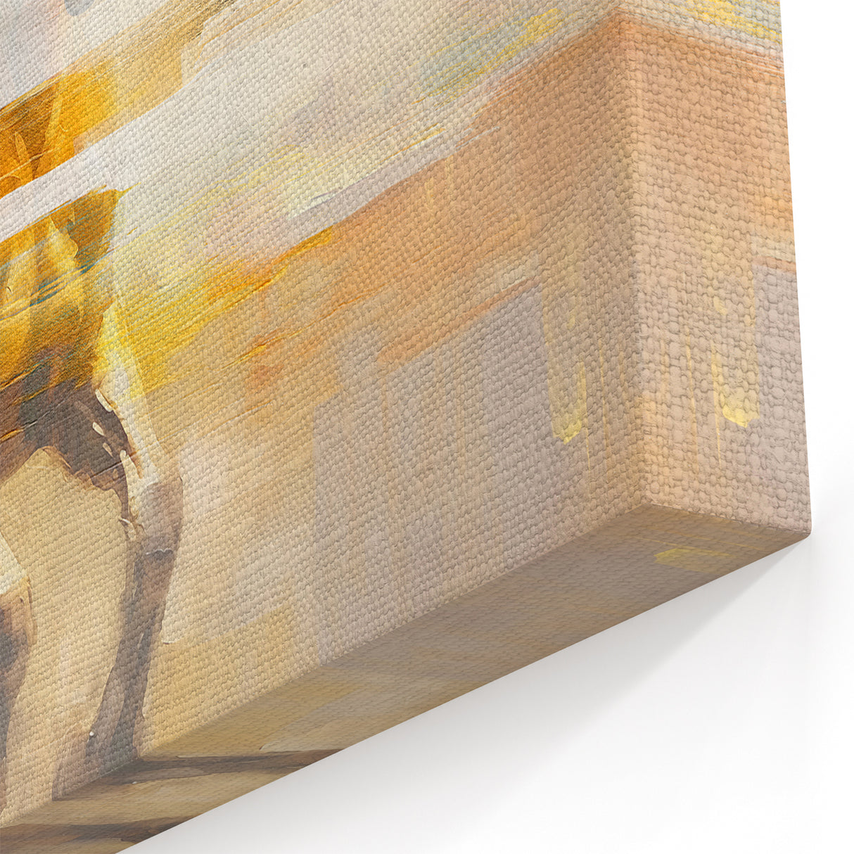 Galloping Horse Abstract Art - Strokes and Lines Canvas Print