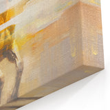 Galloping Horse Abstract Art - Strokes and Lines Canvas Print