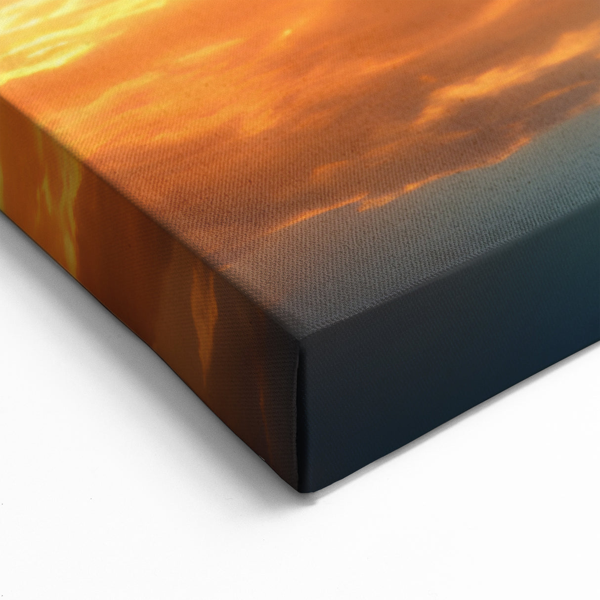 Polar Bear at Sunset Reflection - Wildlife Arctic Canvas Art