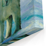 Polar Bear and Cub Painting - Wildlife Arctic Canvas Art
