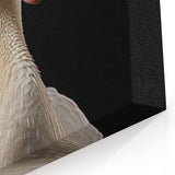 Striking White Goose Portrait Canvas Art - Elegant Goose Wall Decor