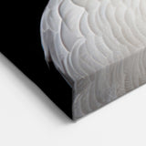 Striking White Goose Portrait Canvas Art - Elegant Goose Wall Decor