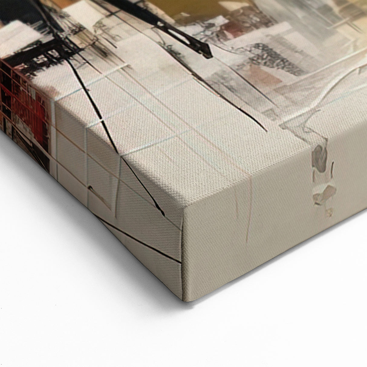 Vibrant Urban Figurative Abstract - Modern Cityscape Wall Art