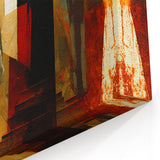 Mystical Figurative Abstract Art - Contemporary Shadow Figures Wall Decor
