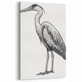 Elegant Heron Wall Art - Heron Canvas Art Print for Nature Decor