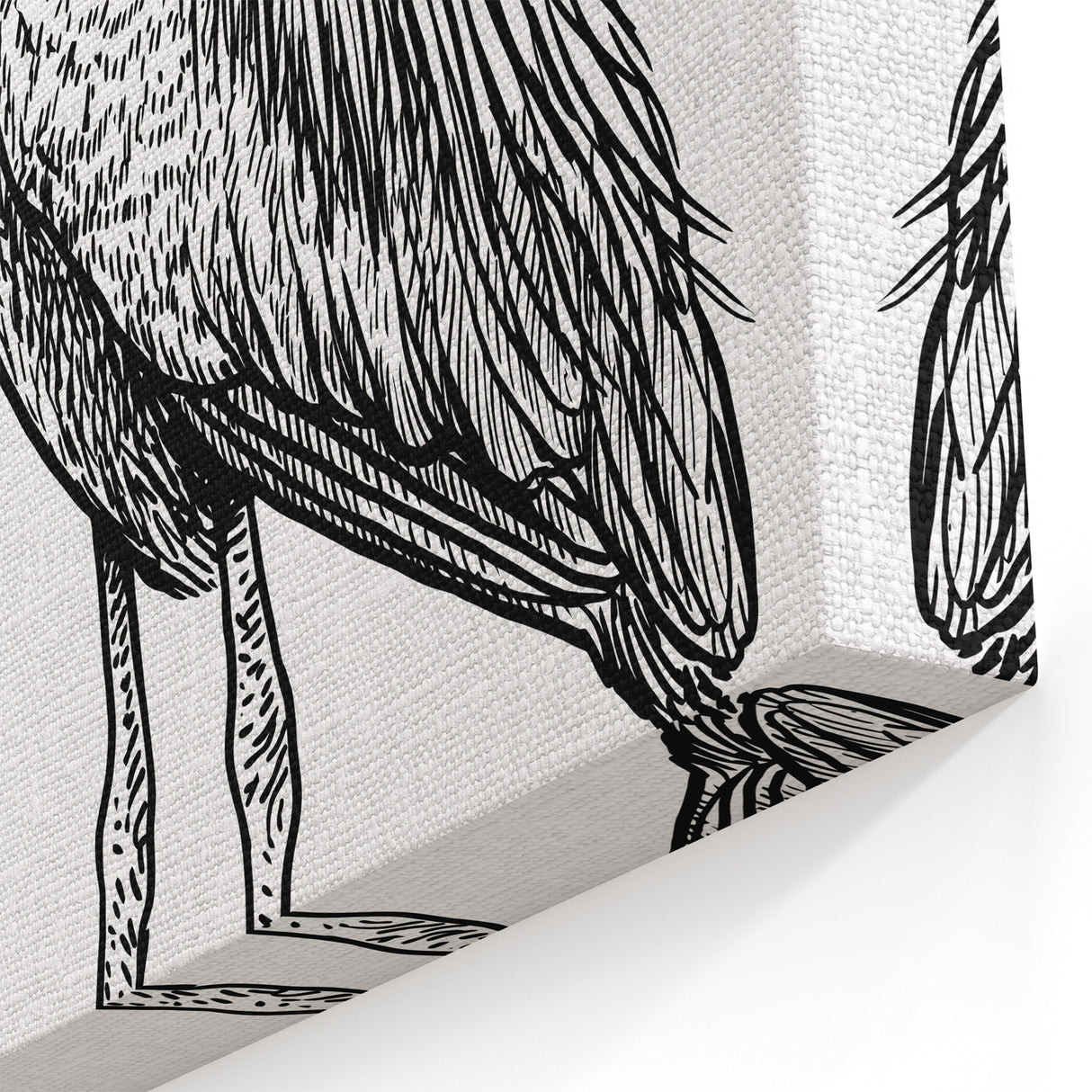 Elegant Heron Wall Art - Heron Canvas Art Print for Nature Decor