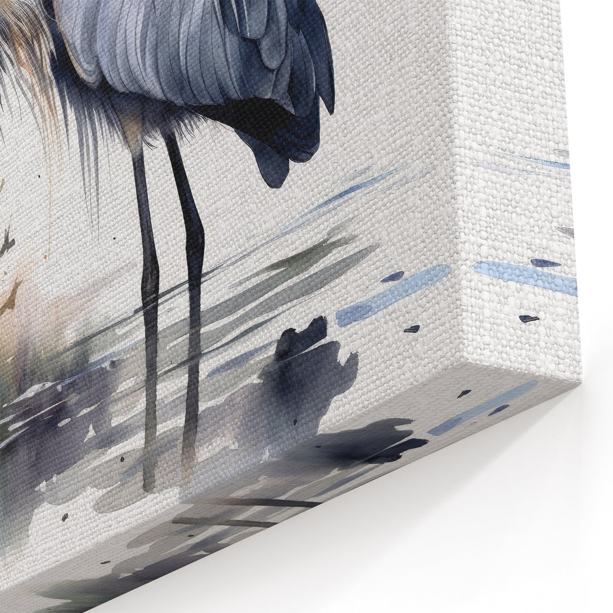 Elegant Heron Wall Art - Heron Canvas Art Print for Nature Lovers