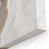 Neutral Tones Geometric Abstract Art - Strokes and Lines Canvas