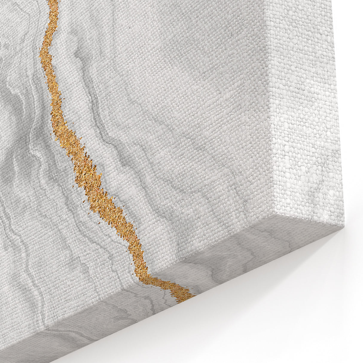 Oceanic Marble Abstract Art - Strokes and Lines Canvas Print