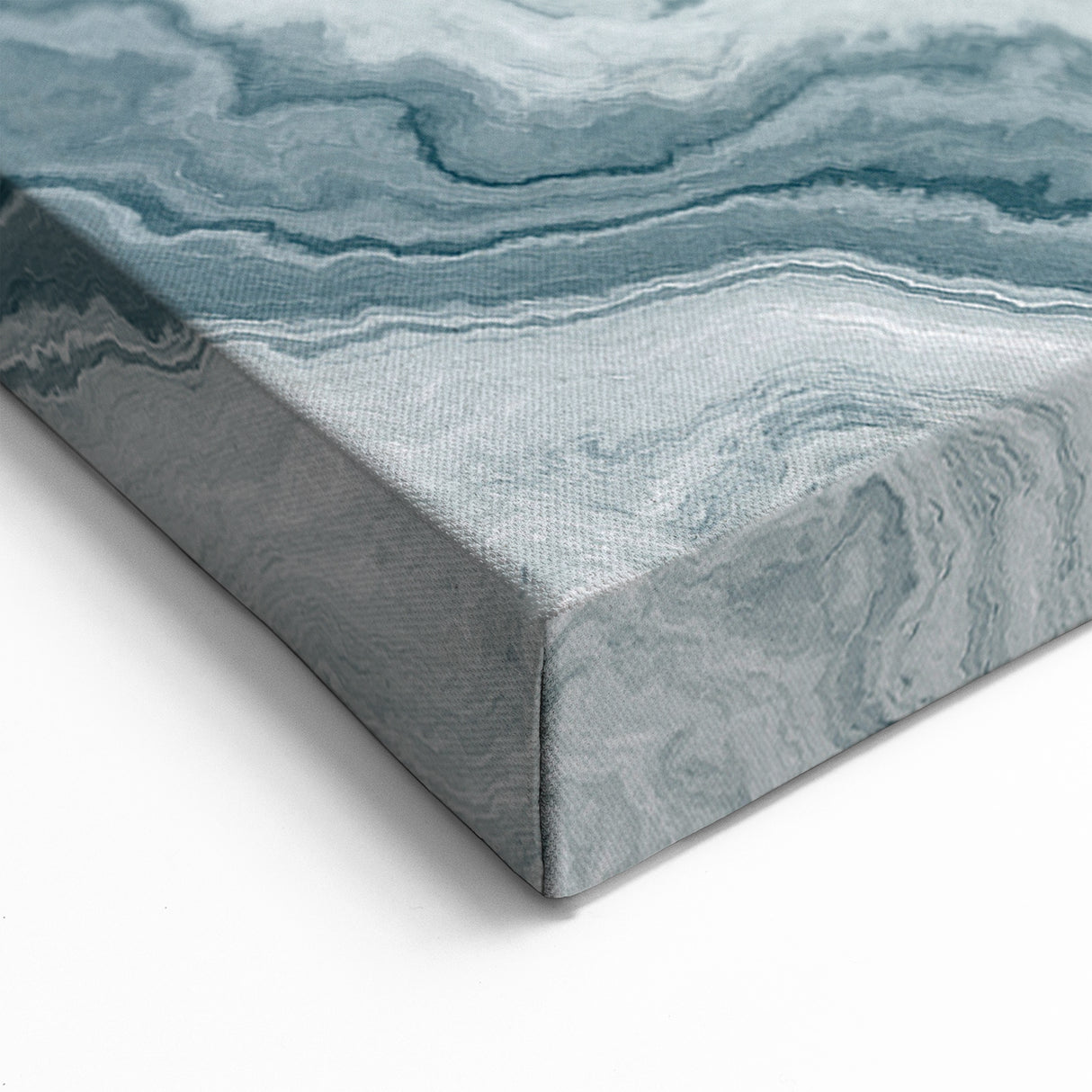 Oceanic Marble Abstract Art - Strokes and Lines Canvas Print