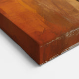 Dynamic Dance Figurative Abstract Art - Modern Black and Orange Decor