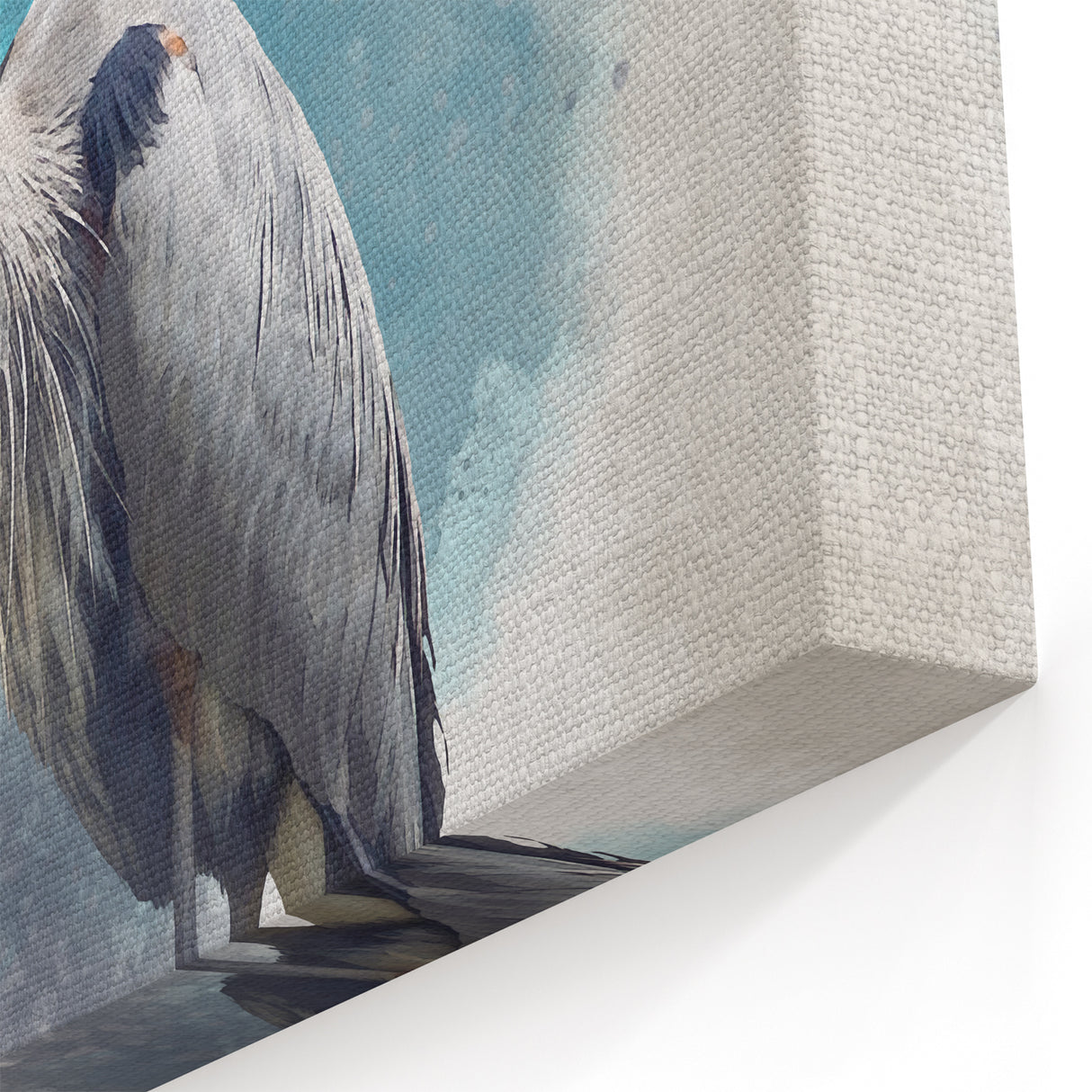 Heron Wall Art - Graceful Heron Canvas Print for Elegant Decor