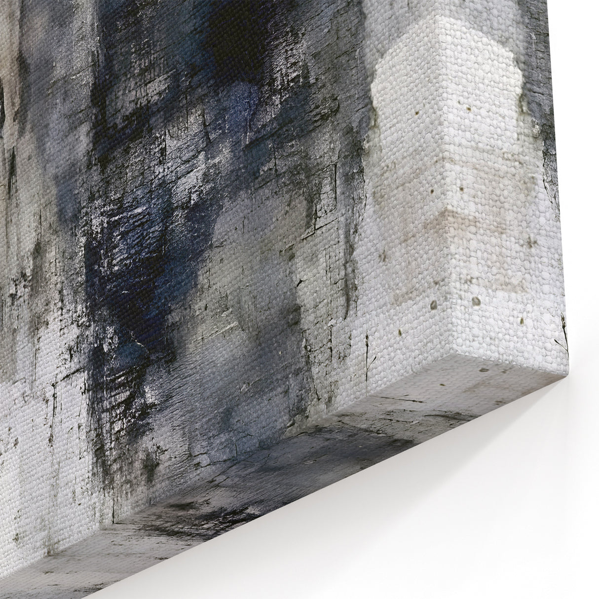 Mysterious Figures Abstract Art - Modern Black and White Wall Decor