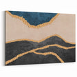 Modern Earth Tones Abstract Art - Strokes and Lines Canvas Print