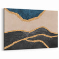 Modern Earth Tones Abstract Art - Strokes and Lines Canvas Print