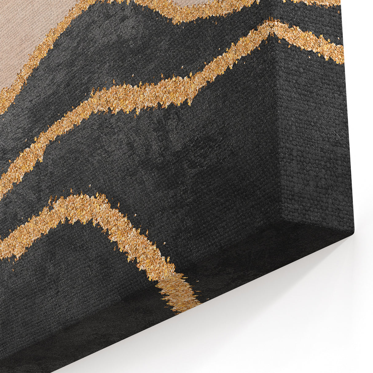 Modern Earth Tones Abstract Art - Strokes and Lines Canvas Print