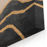 Modern Earth Tones Abstract Art - Strokes and Lines Canvas Print