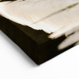 Egret Canvas Art - Graceful Egret Reflection Wall Decor for Home