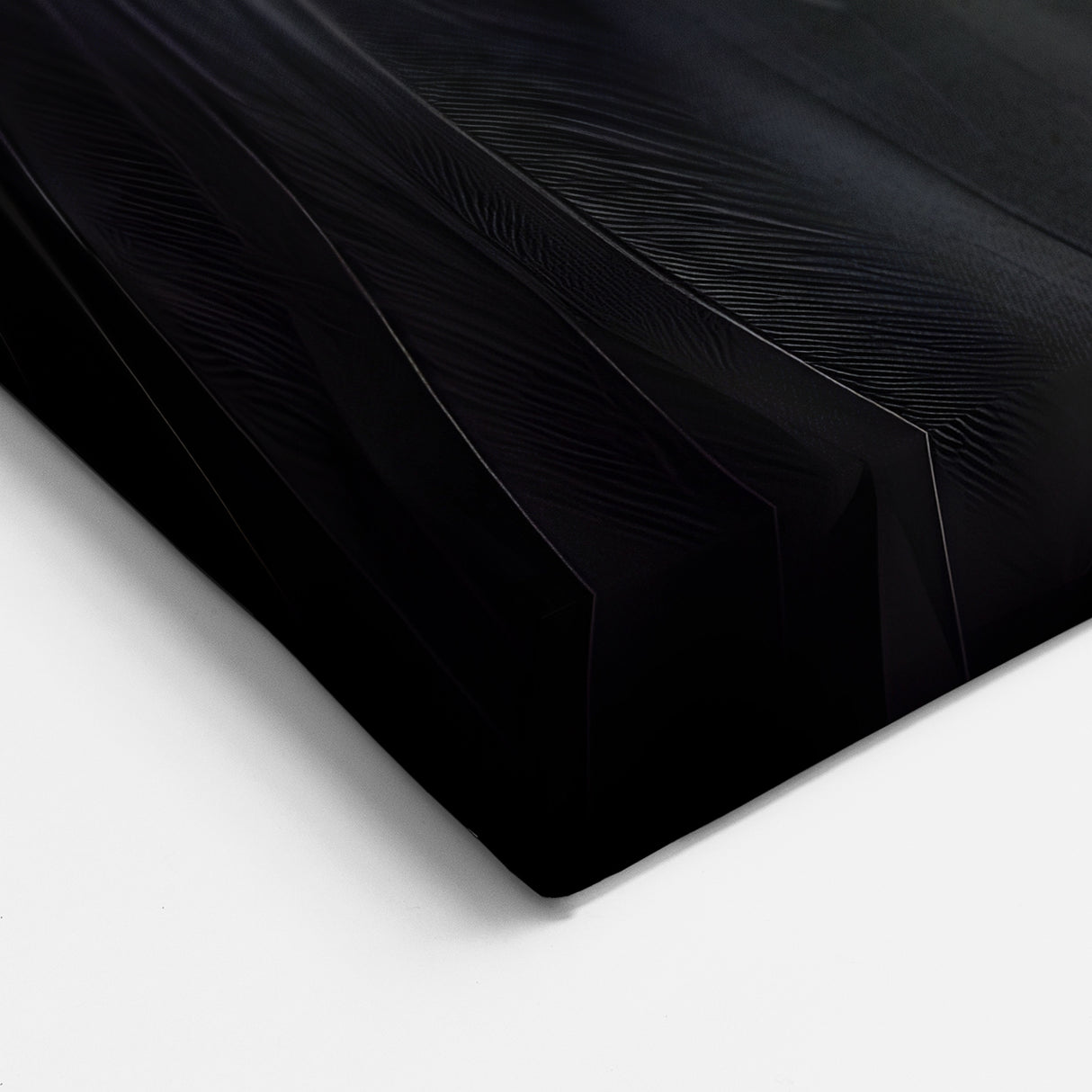 Egret Canvas Art - Elegant White Egret on Black Wall Decor for Home