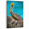 Coastal Pelican Wall Art - Vibrant Pelican Print for Coastal Decor