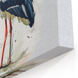 Stork Canvas Art - Majestic Stork Illustration Wall Decor for Home