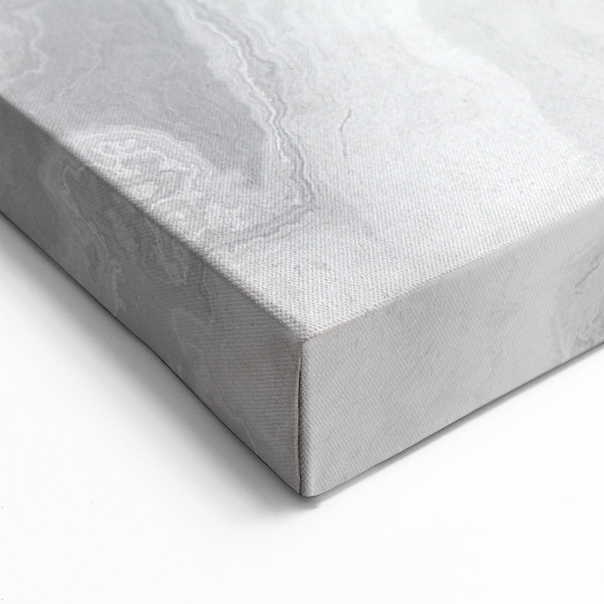Neutral Elegance Marble Abstract Art - Strokes and Lines Canvas
