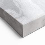 Neutral Elegance Marble Abstract Art - Strokes and Lines Canvas