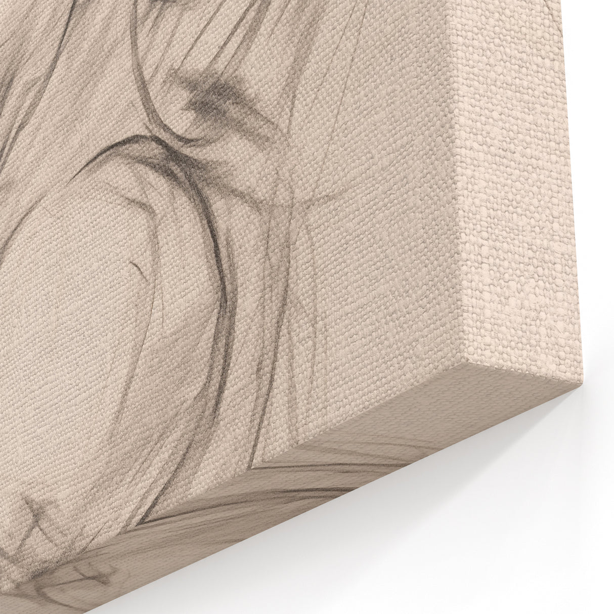 Minimalist Abstract Art of Woman's Profile - Elegant Simple Wall Decor