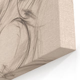 Minimalist Abstract Art of Woman's Profile - Elegant Simple Wall Decor