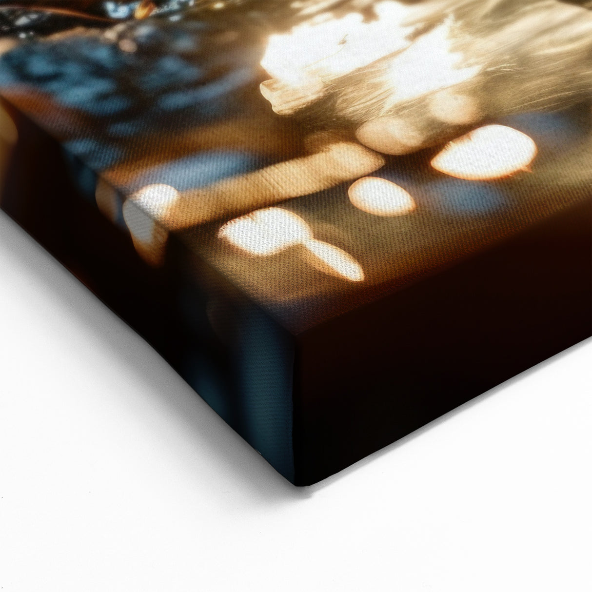 Egret Canvas Art - Elegant Egret at Sunset Water Wall Decor