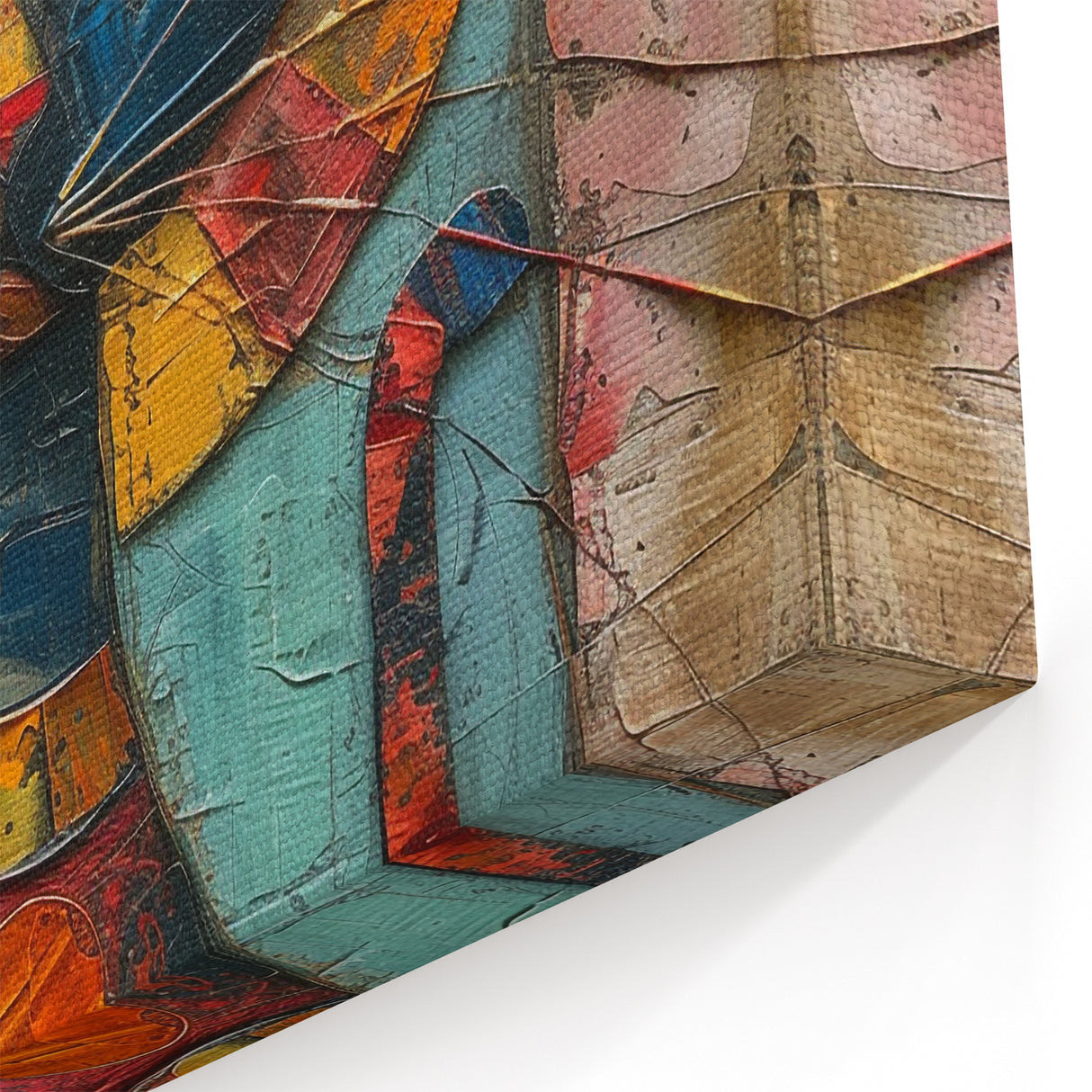 Colorful Abstract Cat Wall Art - Vibrant Cat Decor, Canvas & Prints