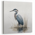 Elegant Heron Wall Art - Majestic Heron Canvas Print for Nature Lovers