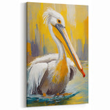 Vibrant Abstract Pelican Art - Bold Pelican Decor for Modern Spaces