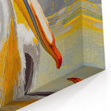 Vibrant Abstract Pelican Art - Bold Pelican Decor for Modern Spaces