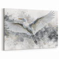 Elegant Egret Wall Art - Majestic Egret Canvas Print for Nature Lovers