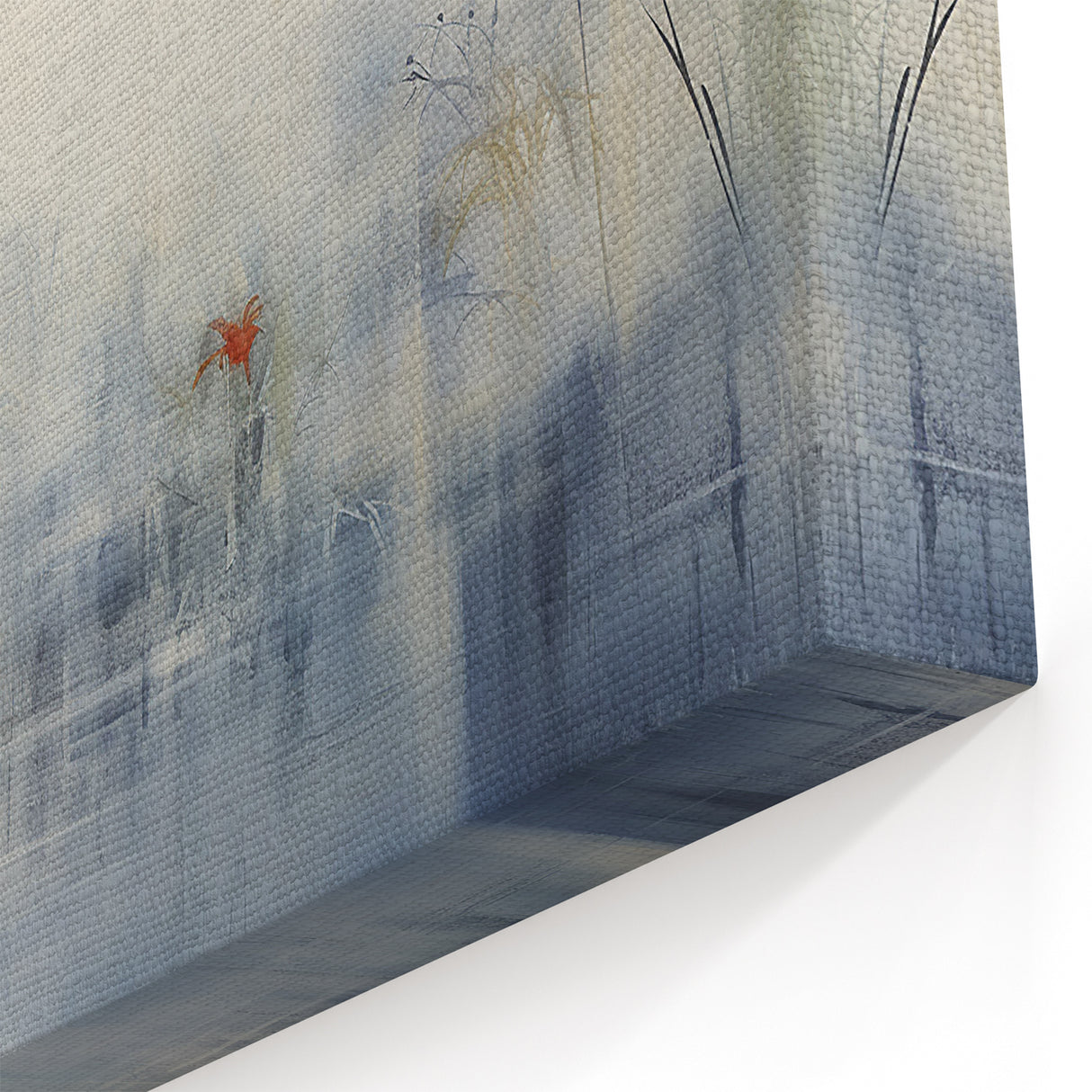 Ethereal Heron Wall Art - Serene Heron Canvas Print for Peaceful Decor