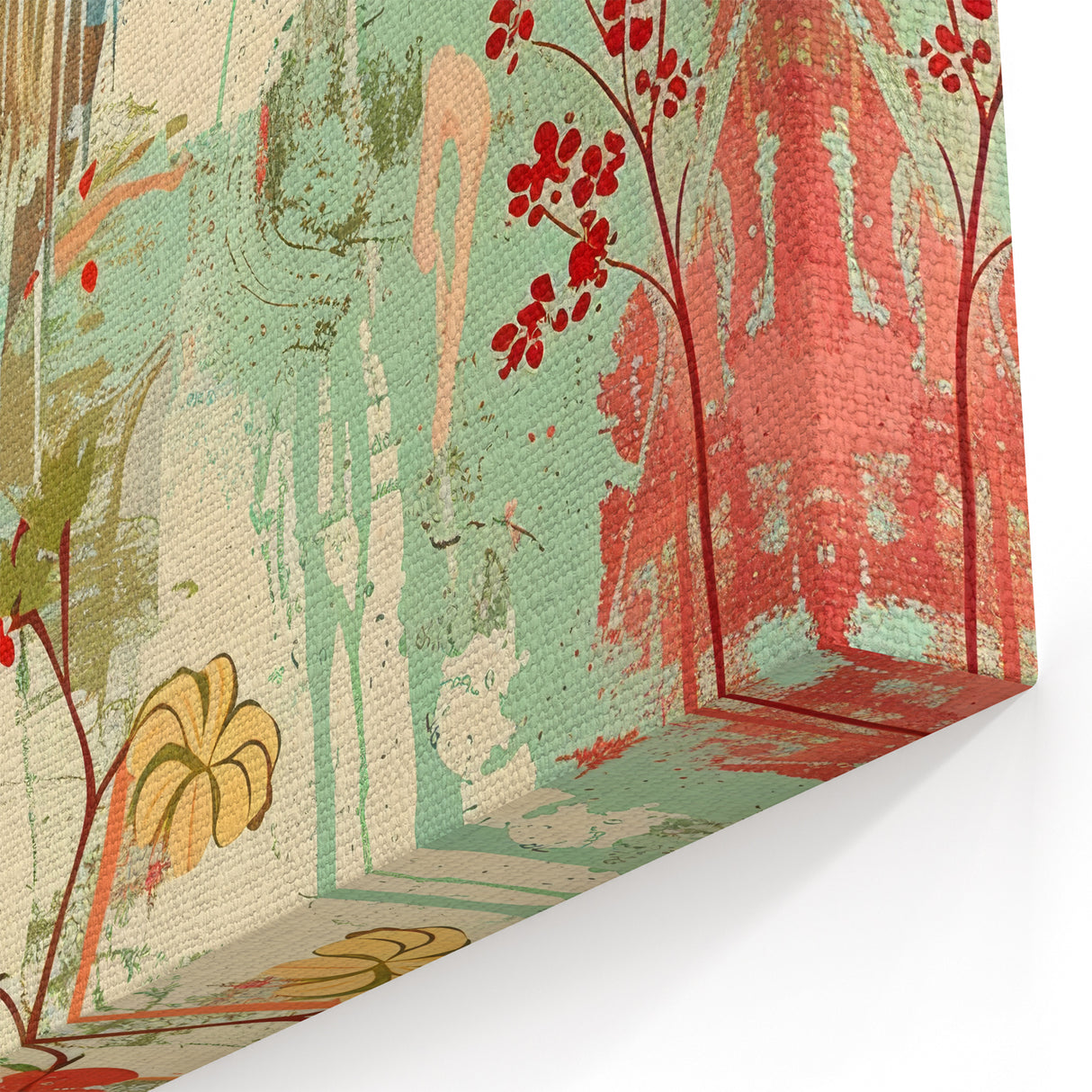 Colorful Heron Wall Art - Artistic Heron Canvas Print for Creative Spaces