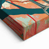 Colorful Heron Wall Art - Artistic Heron Canvas Print for Creative Spaces