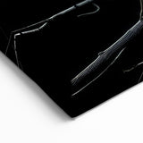 Dramatic Egret Wall Art - Elegant Egret Canvas Print for Modern Decor