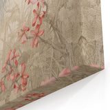 Elegant Egret Wall Art - Floral Egret Canvas Print for Serene Decor