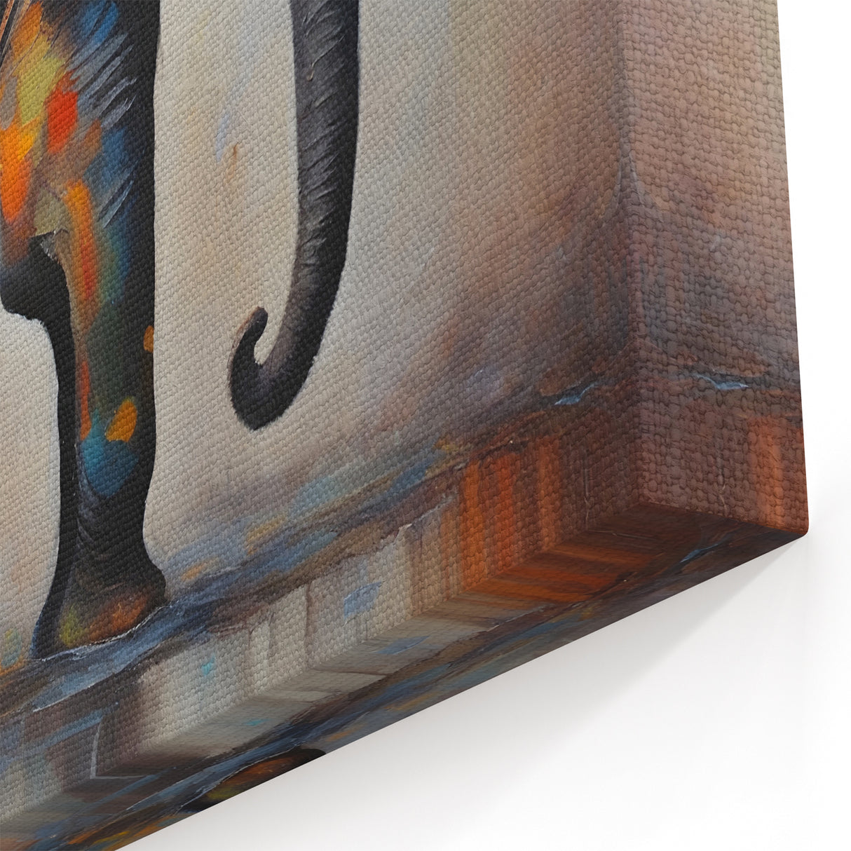 Abstract Colorful Elephant Art - Vibrant Wildlife Canvas & Prints