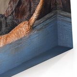 Playful Labradors in Water Wall Decor - Dog Canvas Art & Prints