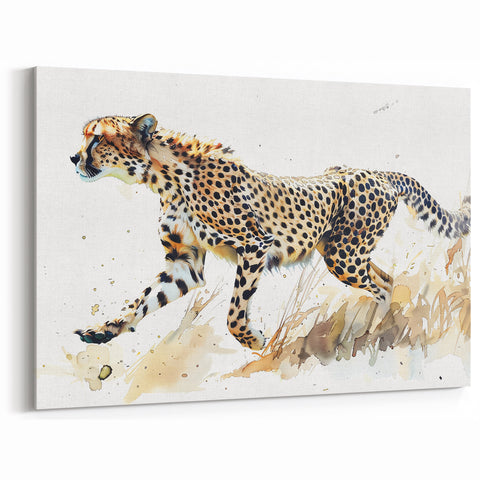 Elegant Cheetah Wall Art - Cheetah Canvas Art Print - Stunning Cheetah Decor