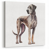 Watercolor Great Dane Wall Decor - Dog Art Prints & Canvas