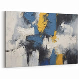 Vibrant Abstract Line Art | Textured Strokes and Lines Canvas