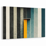 Modern Geometric Line Art | Bold Stripes and Lines Canvas