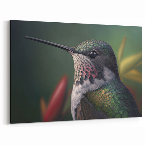 Serene Hummingbird Wall Art - Elegant Hummingbird Decor & Print